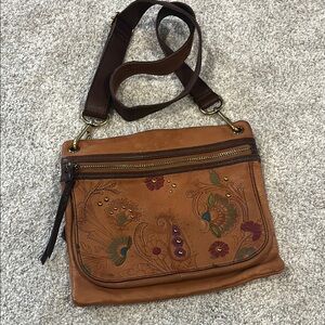 Fossil / Vintage Leather Embellished Crossbody